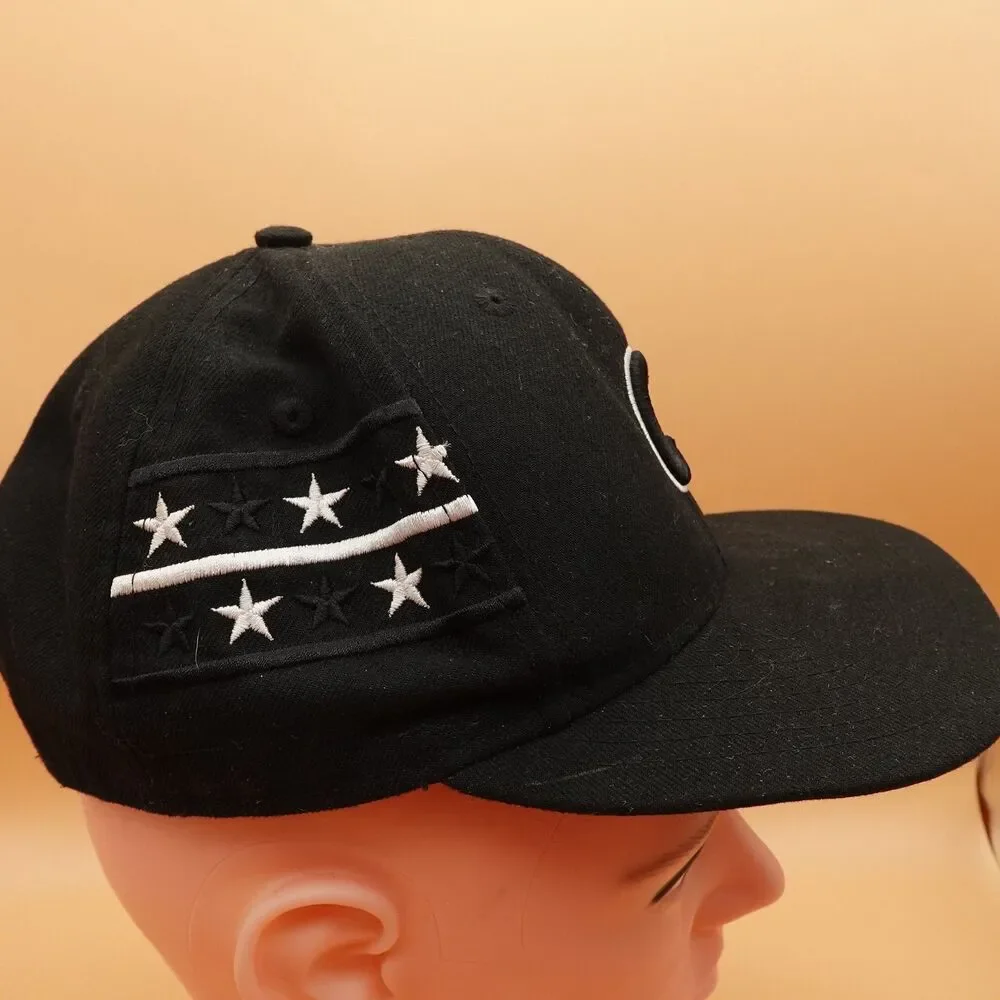 Chicago Cubs Hat Cap Snap Back Black White Stars MLB Baseball New Era Mens